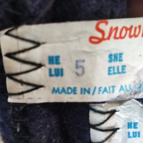 Snowmasters boot inserts men's size 5 (24 cm) winter wool snowboots - Picture 6 of 9